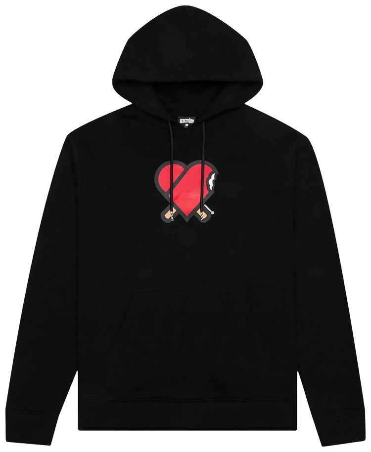 Icecream Heart Hoodie Black