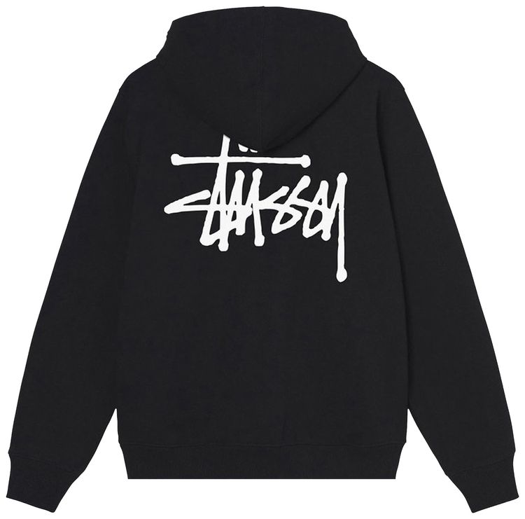 Stussy Basic Zip Hood Black