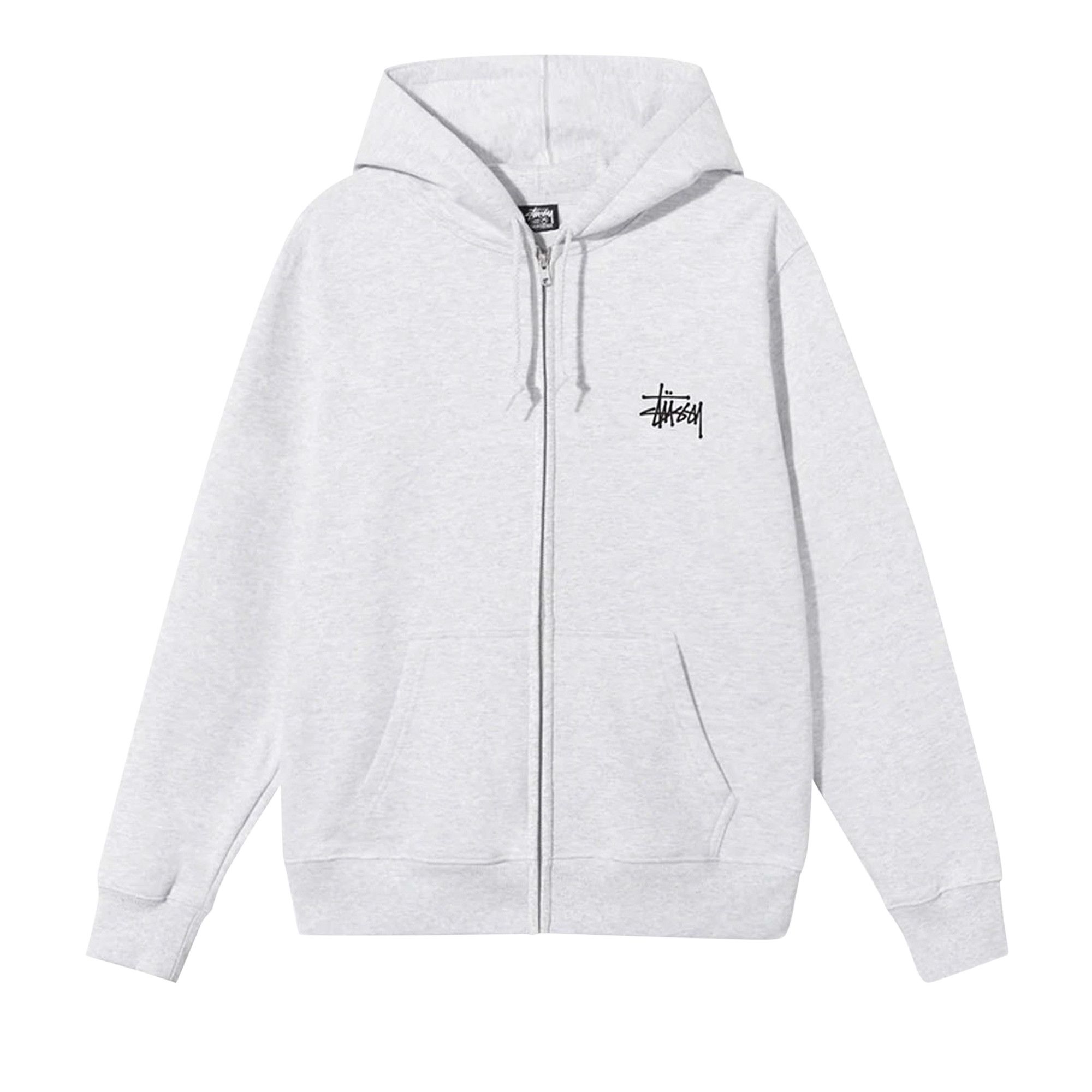 Stussy basic zip hoodie black deals