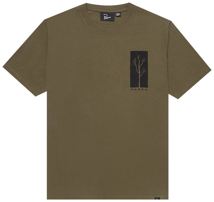 Parra Dead Tree T Shirt Olive