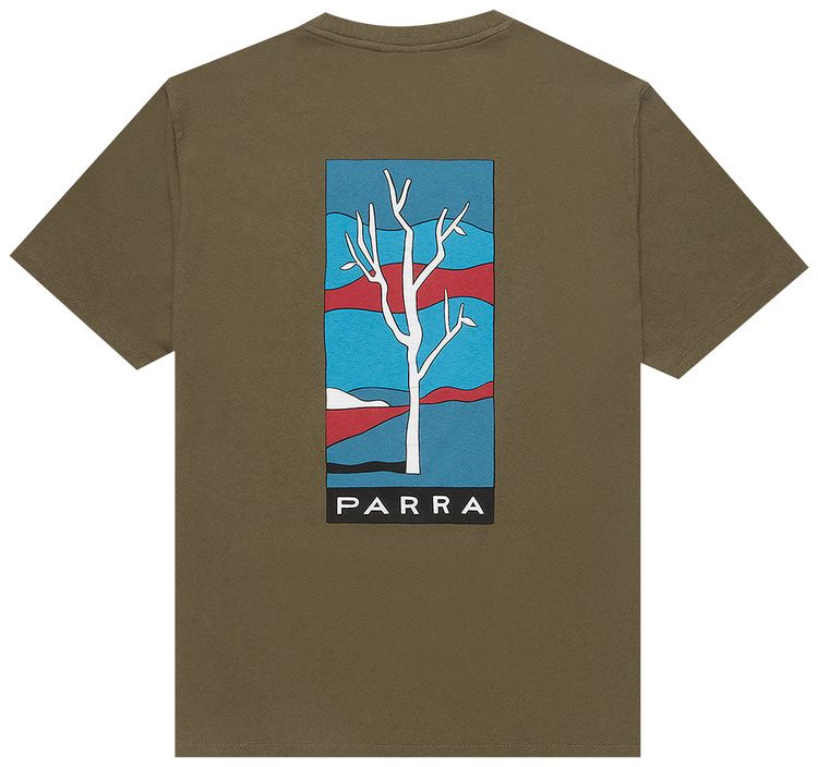 Parra Dead Tree T Shirt Olive
