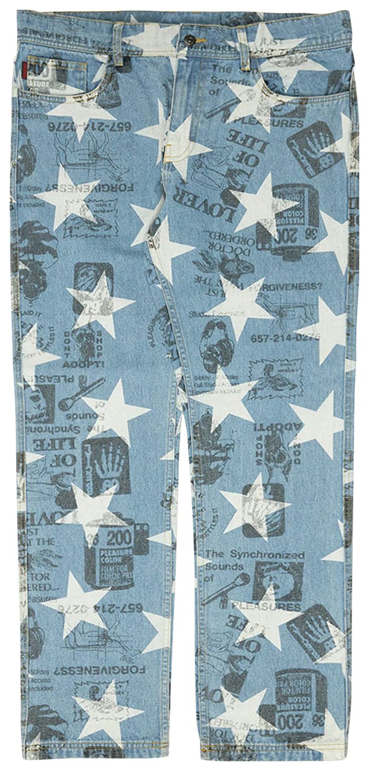 Pleasures Poppy Denim Pant Blue