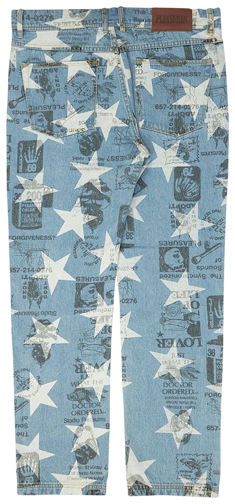 Pleasures Poppy Denim Pant Blue