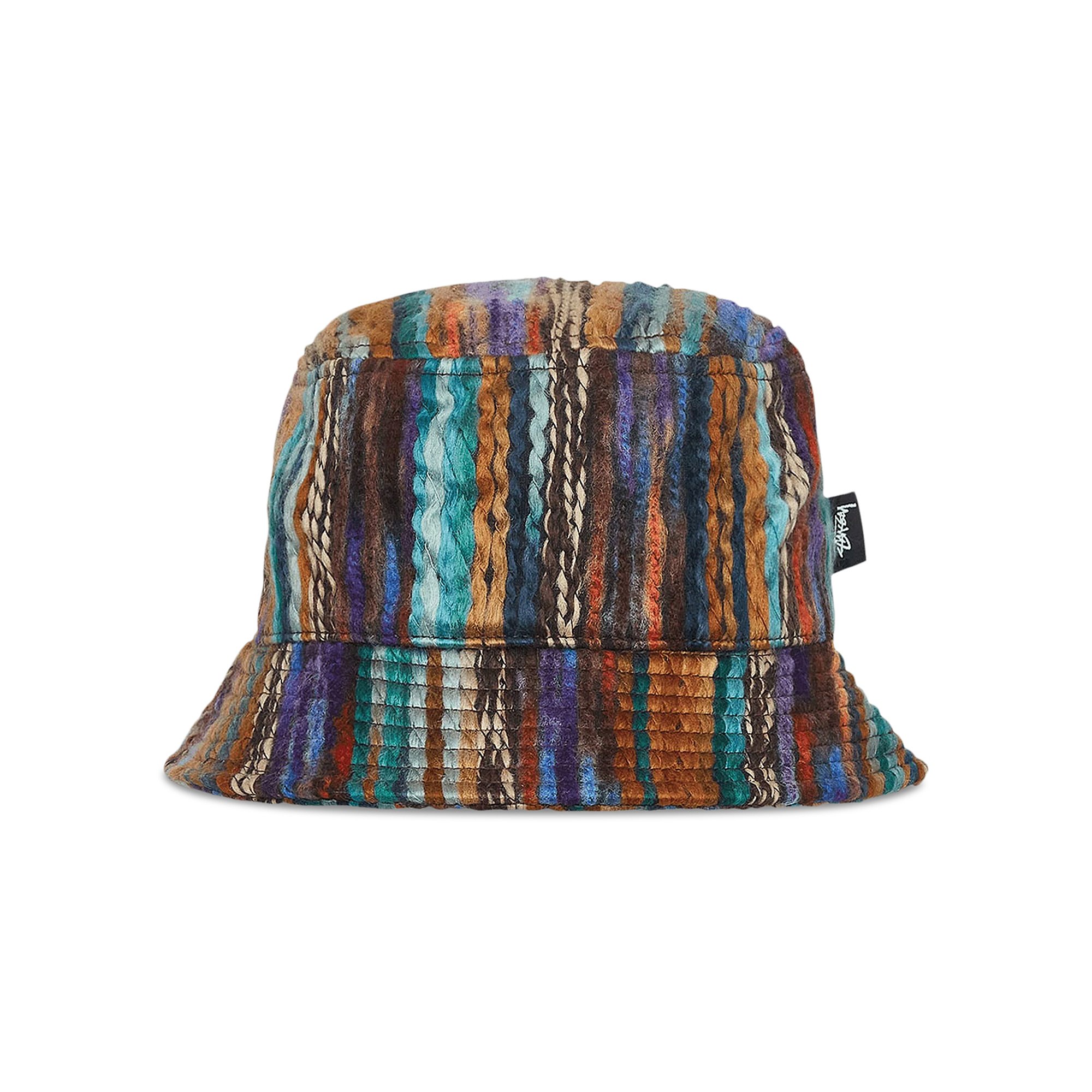 Stussy Mixed Yarn Stock Bucket Hat 'Brown' | GOAT