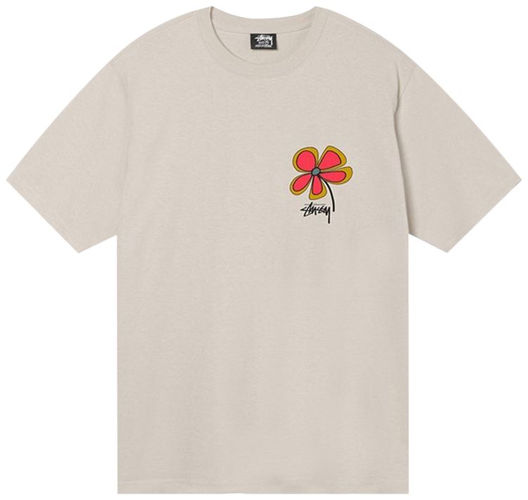 Stussy Flower Tee Smoke