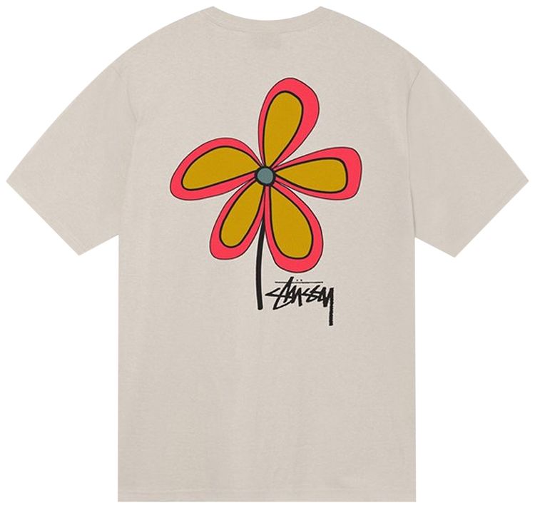Stussy Flower Tee Smoke
