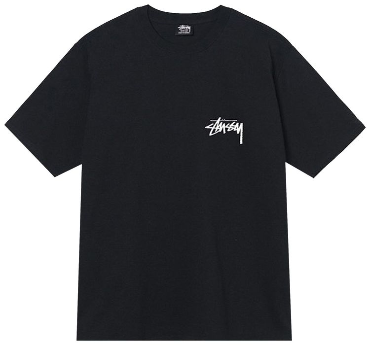 Stussy Fuzzy Dice Tee Black