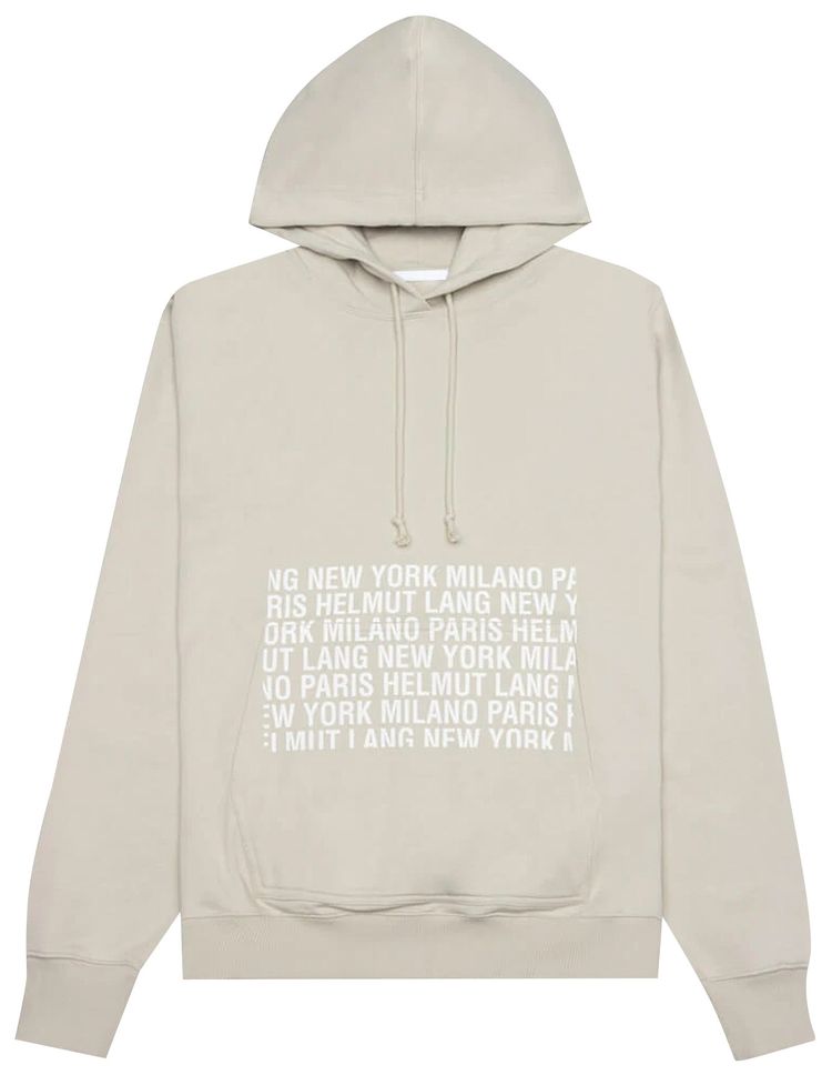 Helmut Lang Box Logo Hoodie Mist