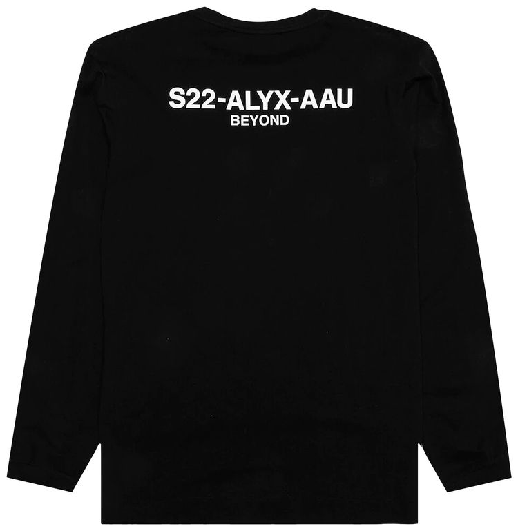 1017 ALYX 9SM Graphic Long Sleeve T Shirt Black
