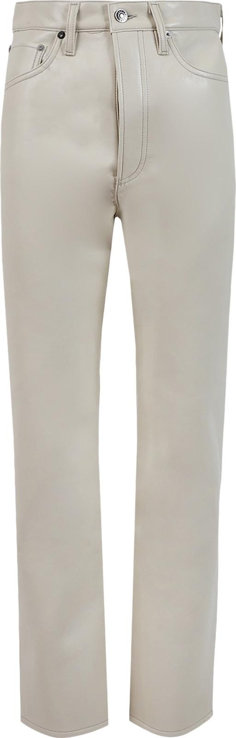 Agolde Recycled Leather 90's Pinch Waist Trousers 'Powder Blue'