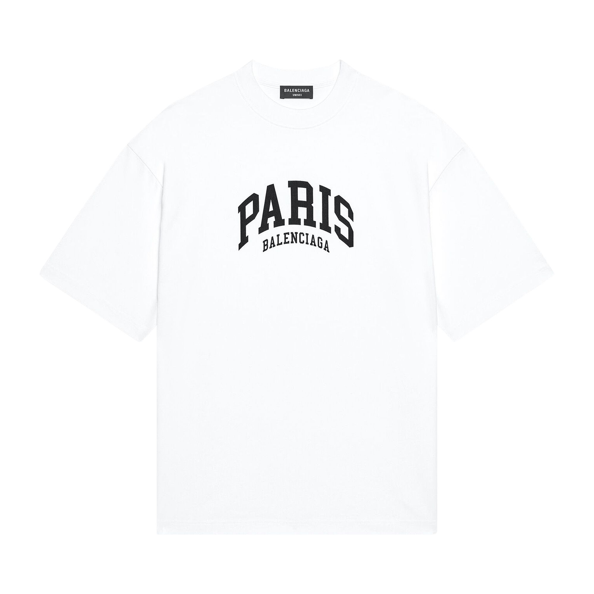 Balenciaga paris t shirt white top