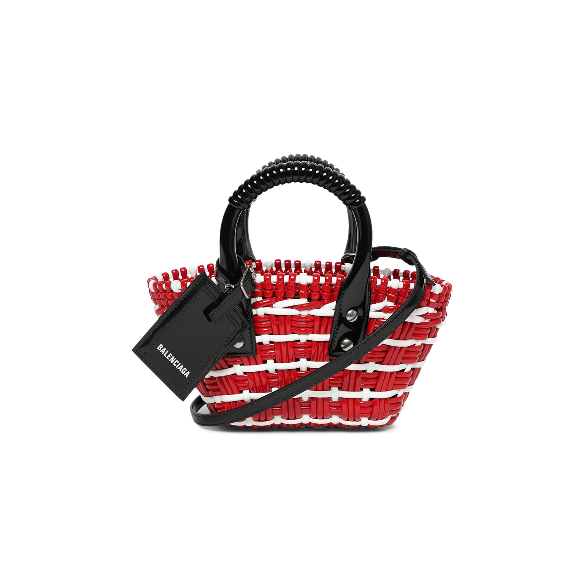 Balenciaga Bistro XXS Basket Bag 'Red/White' | GOAT