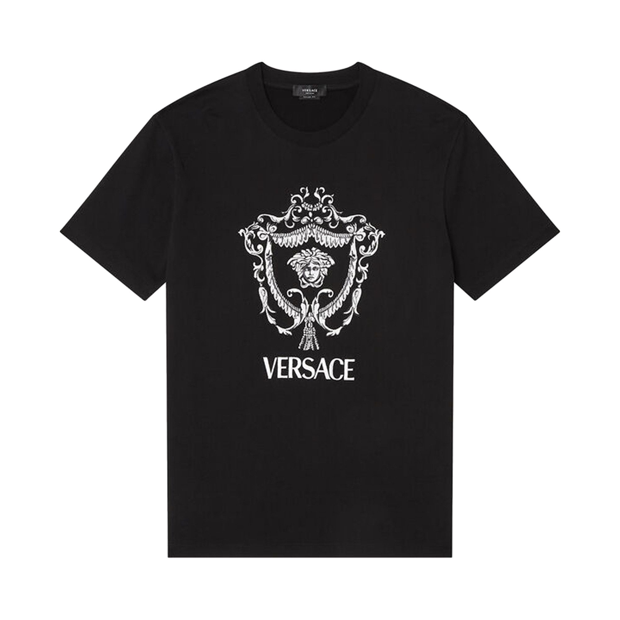 Versace embroidered sales medusa t-shirt