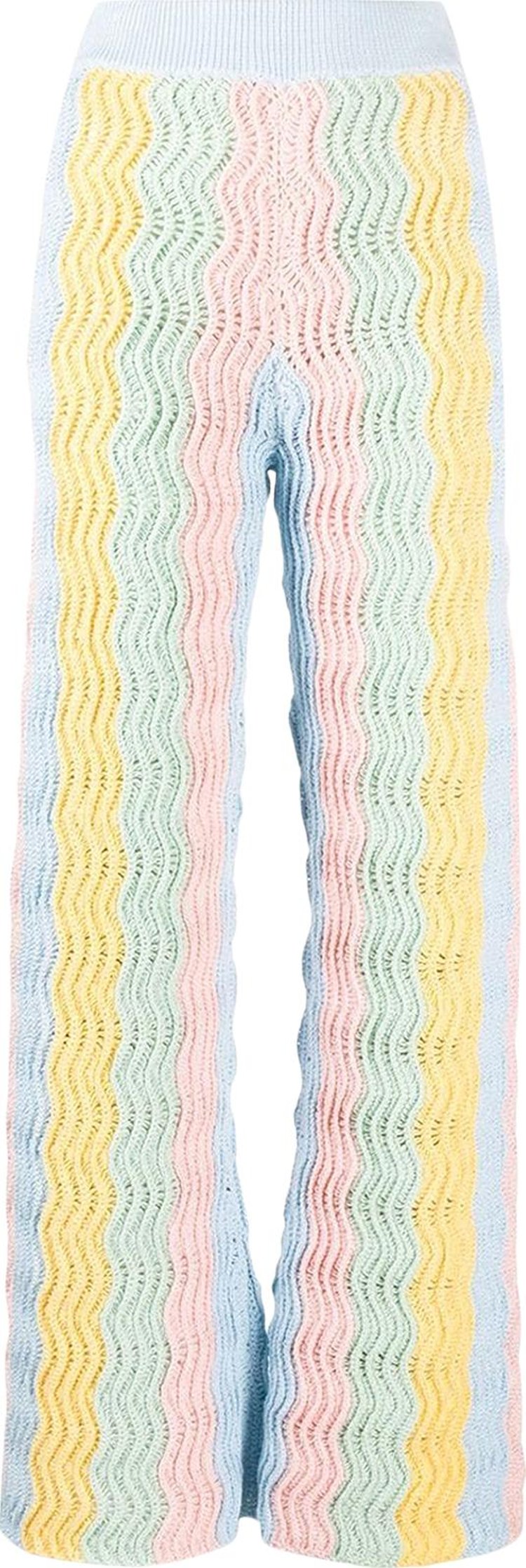 Casablanca Rainbow Gradient Knit Flare Pant 'Mulitcolor'