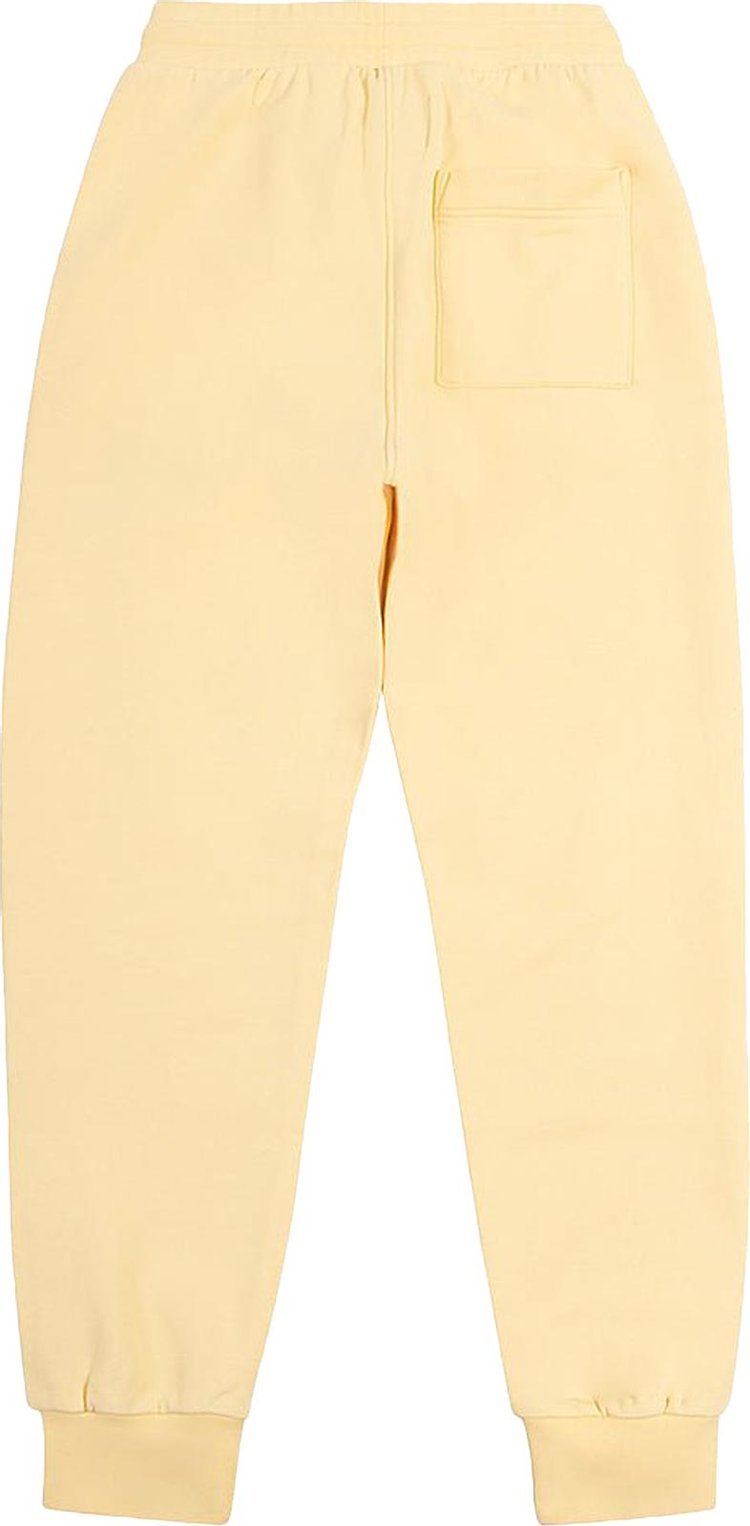 Casablanca Tennis Girl Embroidered Sweatpant Pale Yellow