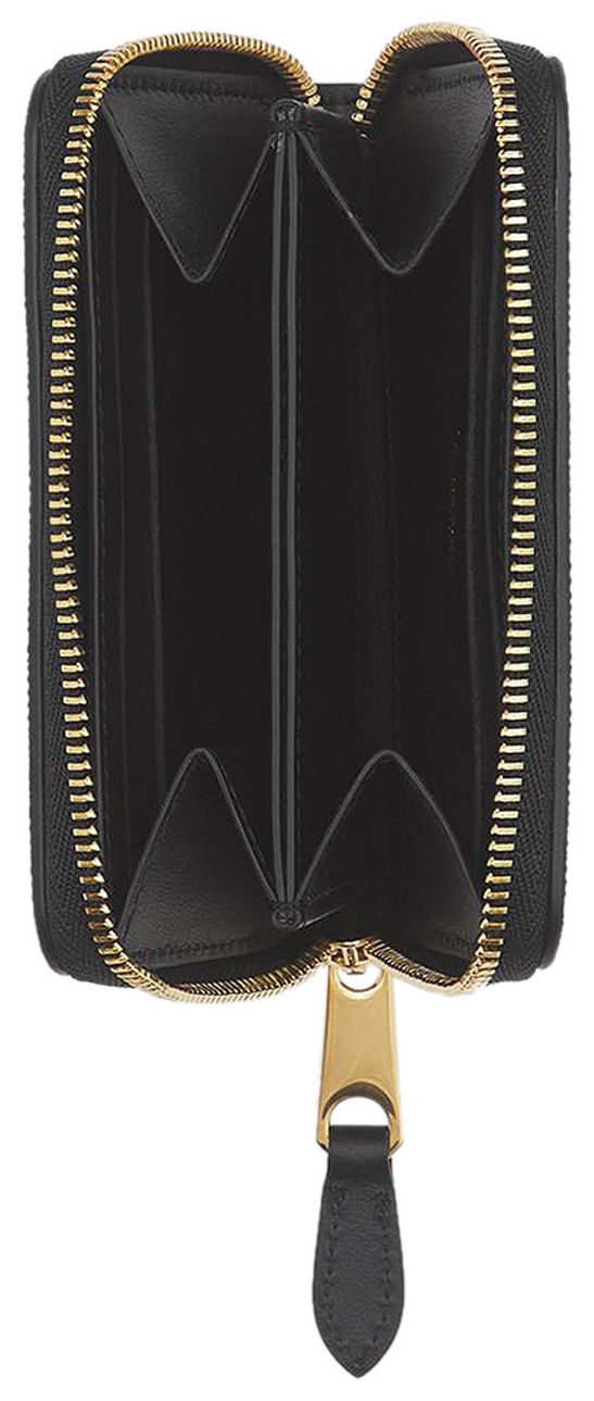 Burberry Vintage Check And Leather Zip Wallet Archive BeigeBlack