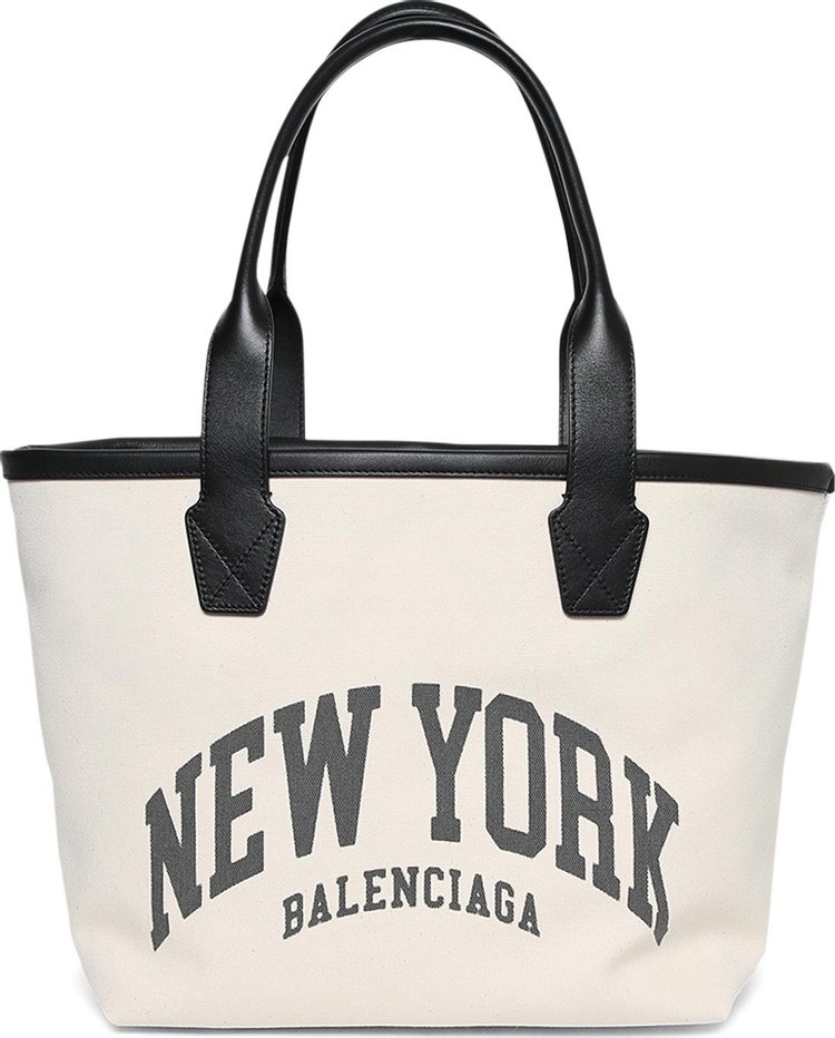 Balenciaga Cities New York Jumbo Small Tote Bag 'Natural'