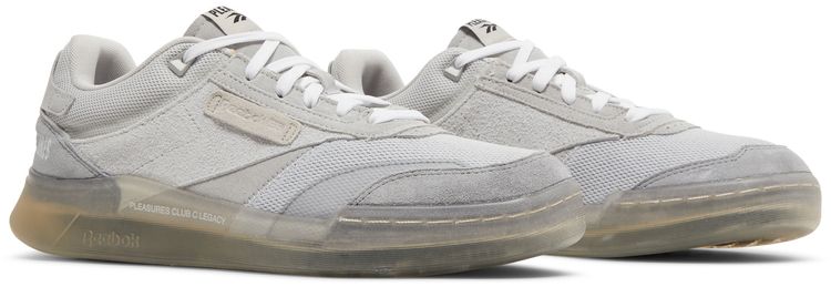 Pleasures x Reebok Club C Legacy Pure Grey