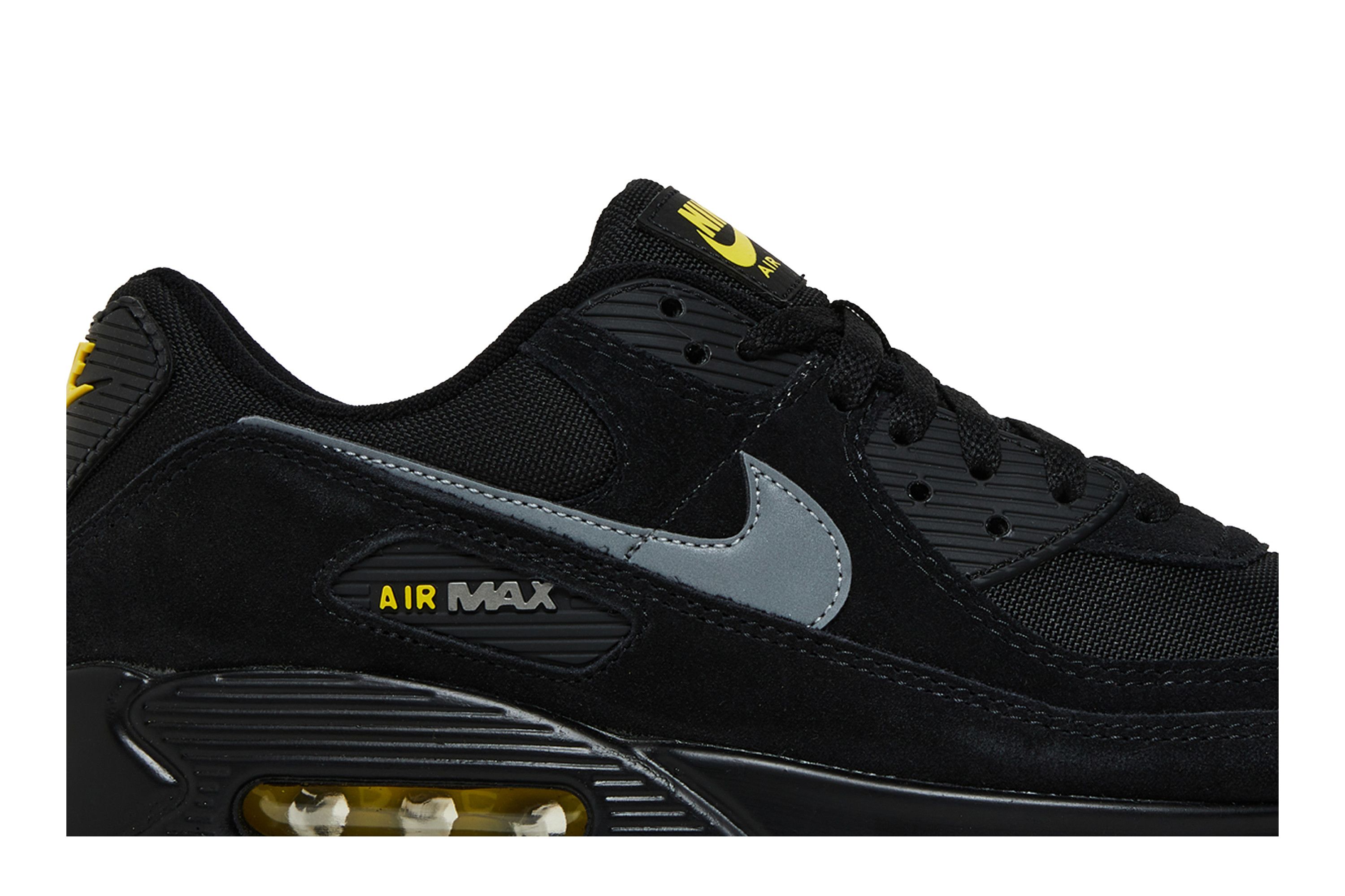 Air max 90 reflective black hot sale