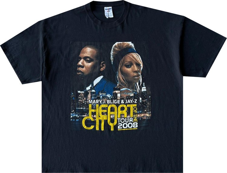Music 2008 Jay-Z & Mary J. Blige Heart Of The City Tour Tee 'Black'