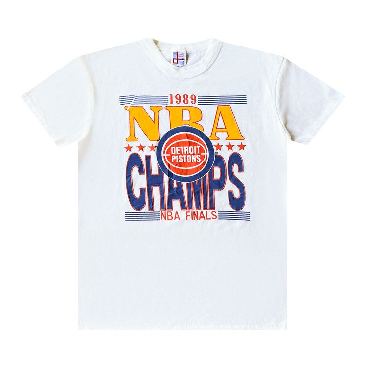 Sports 1989 Detroit Pistons Championship Tee White