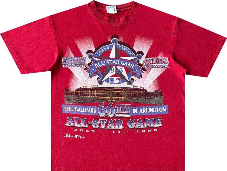 Sports 1995 Texas Rangers All Star Game Tee 'Red'