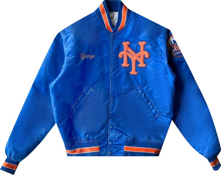 Starter 1990s New York Mets Stadium Jacket Blue