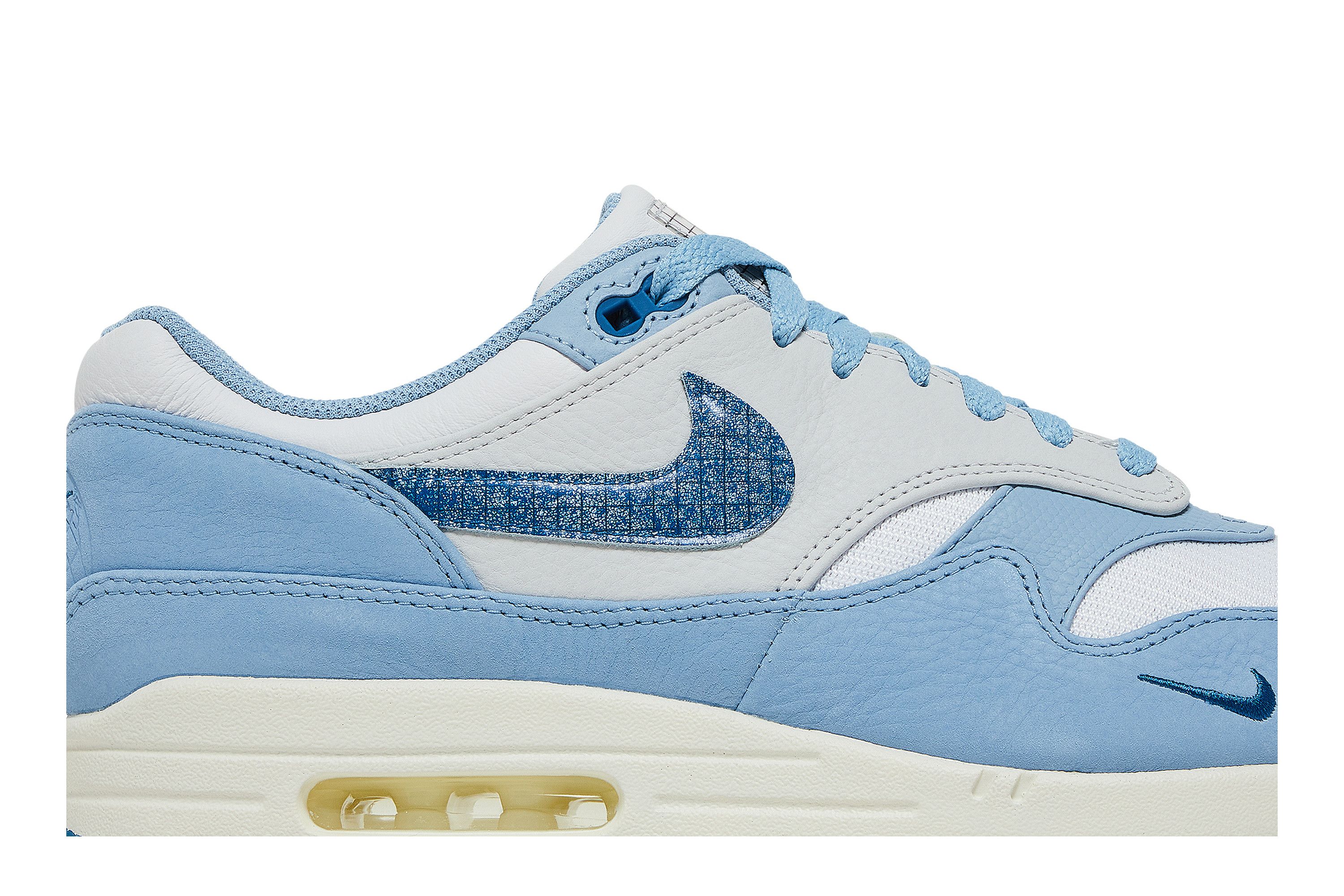 blue and white air max 1