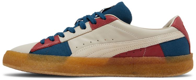Puma Suede Crepe Patch   Peyote Blue Red