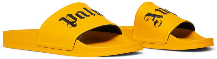Palm Angels Logo Slide Yellow Black