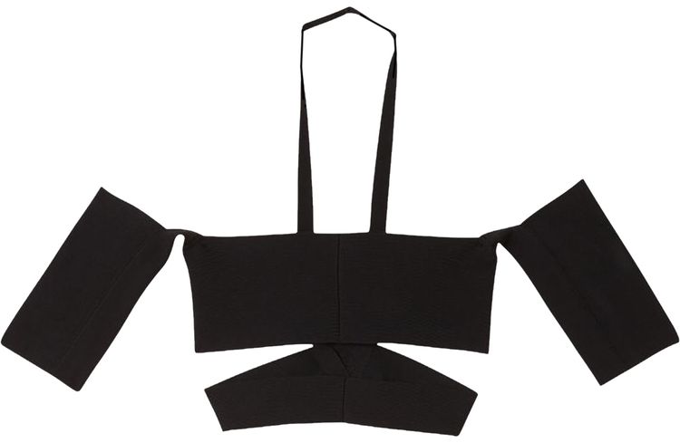 Ambush Off Shoulder Knit Top Black