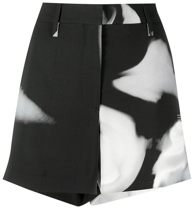 Off White Liquid Melt Mini Formal Short BlackGrey