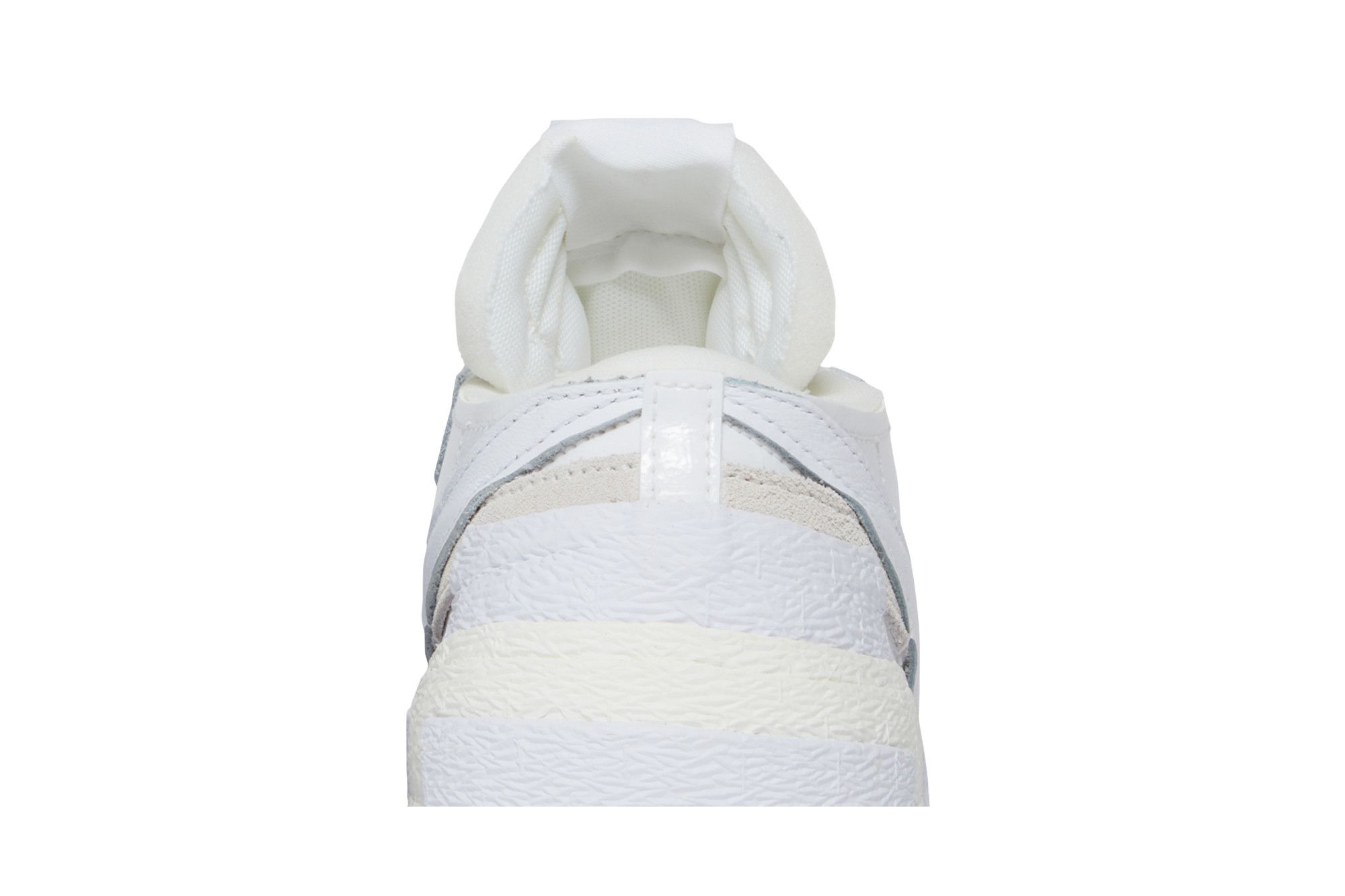 Nike Sacai x Blazer Low White Patent & Beige Lace-Up