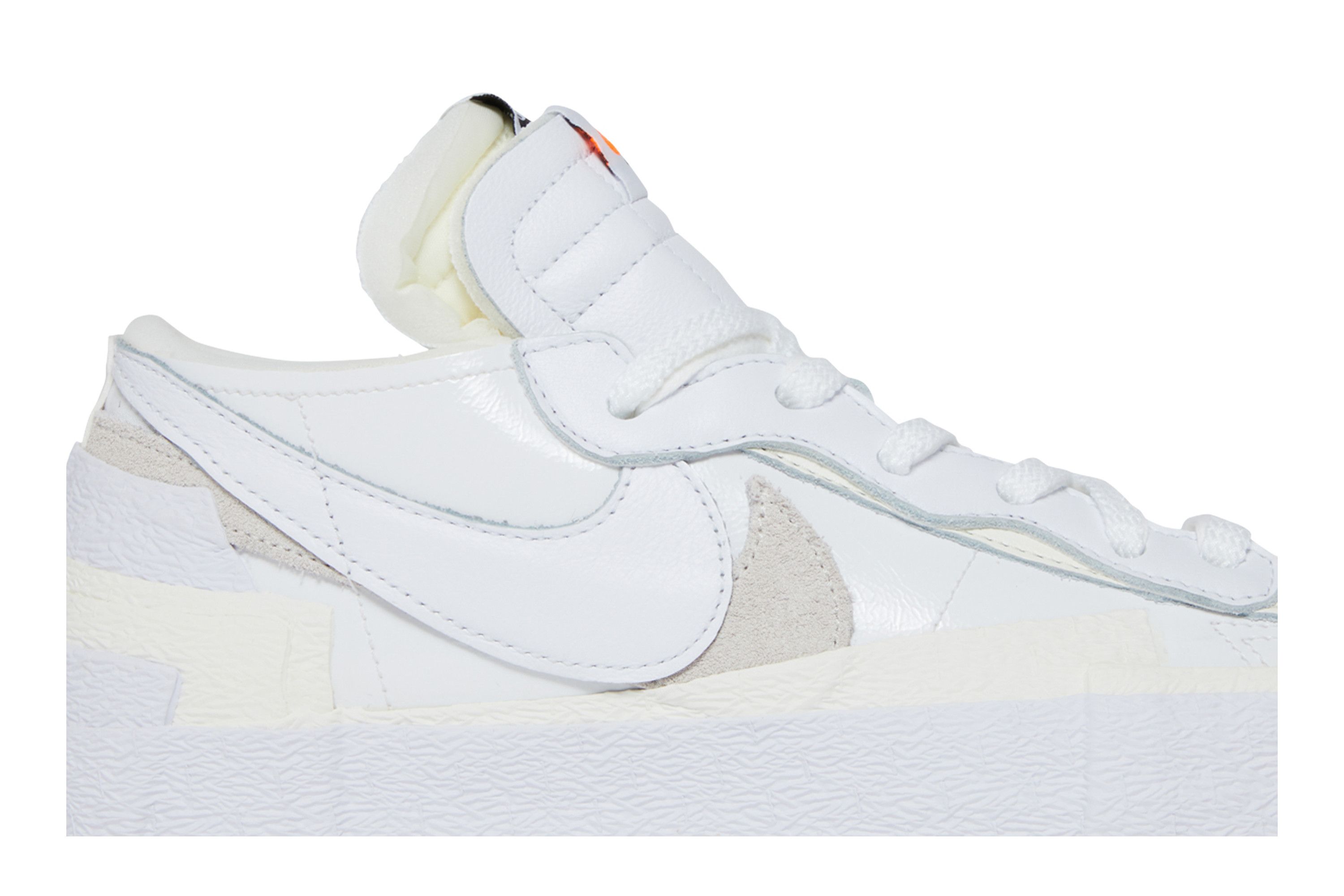 Blazer Low x sacai 'White Patent Leather' (DM6443-100
