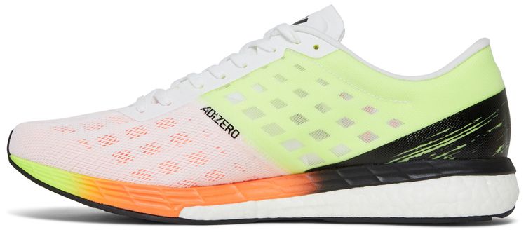 Adidas Adizero Boston 9 White Screaming Orange