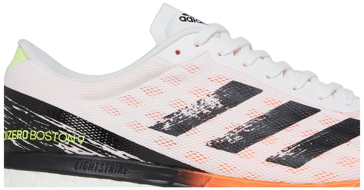 Adidas Adizero Boston 9 White Screaming Orange
