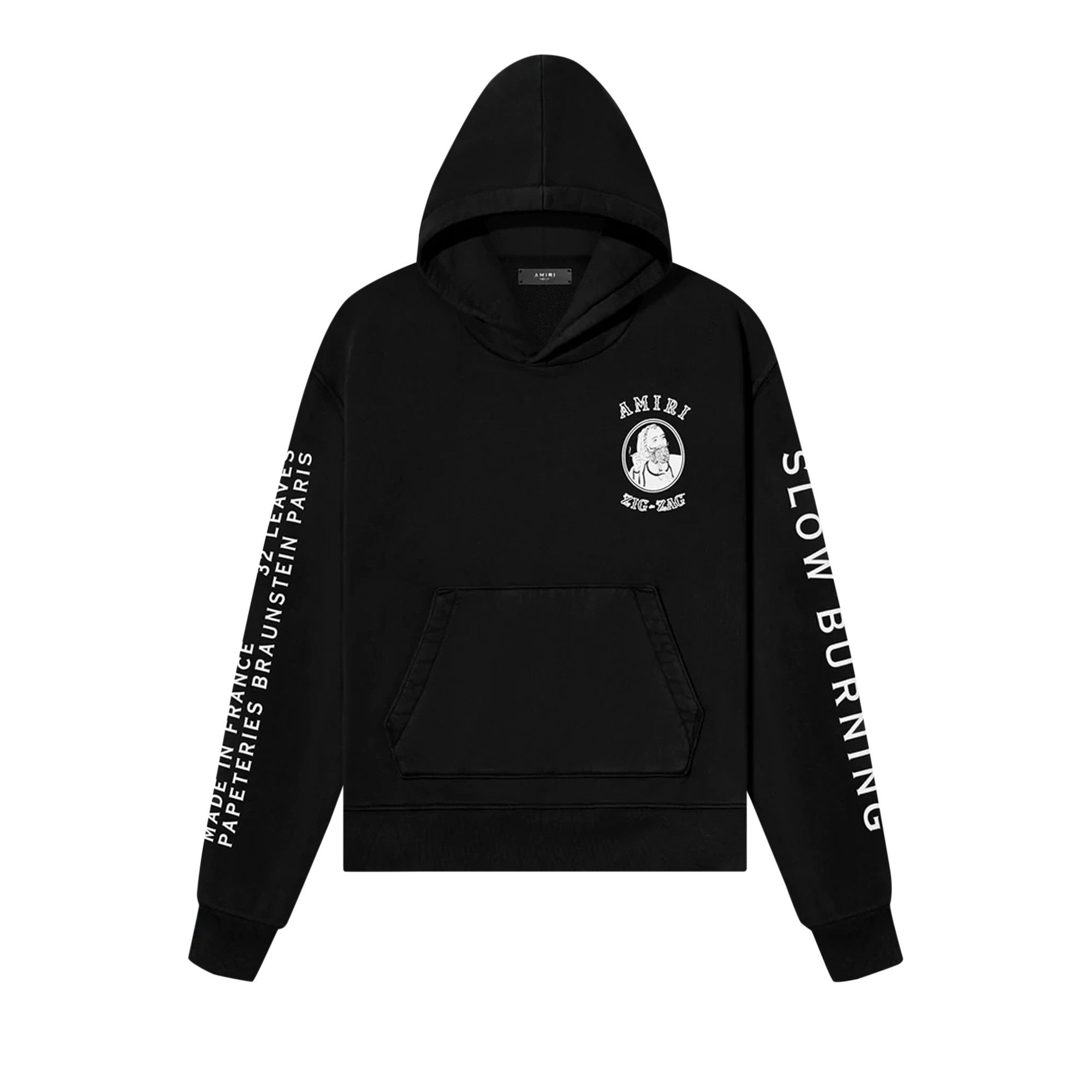 Buy Amiri Zig Zag Hoodie 'Black' - SS22MJL010 001 BLAC | GOAT