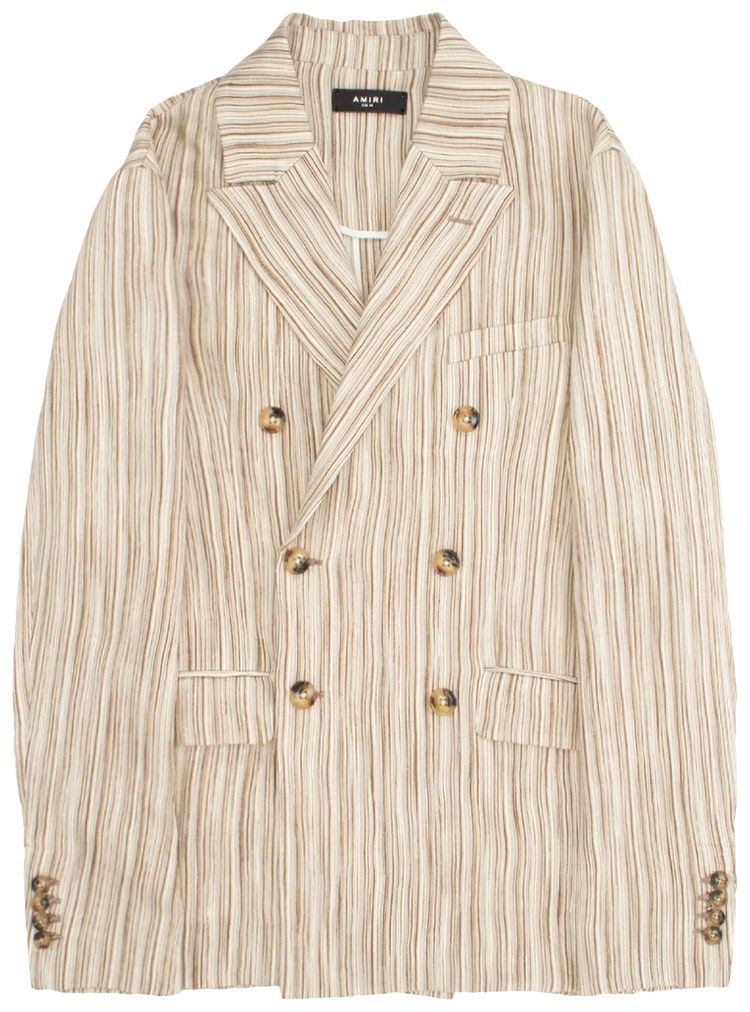 Amiri Light Weight DB Blazer Alabaster