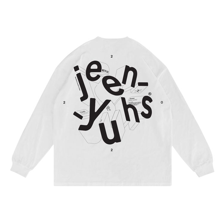 Kanye West x Creative Control Entertainment Jeen Yuhs 3D Long Sleeve T Shirt White