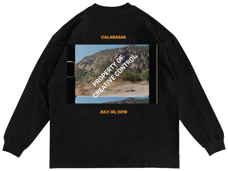 Kanye West x Creative Control Entertainment Jeen Yuhs 8mm Calabasas Long Sleeve T Shirt Black