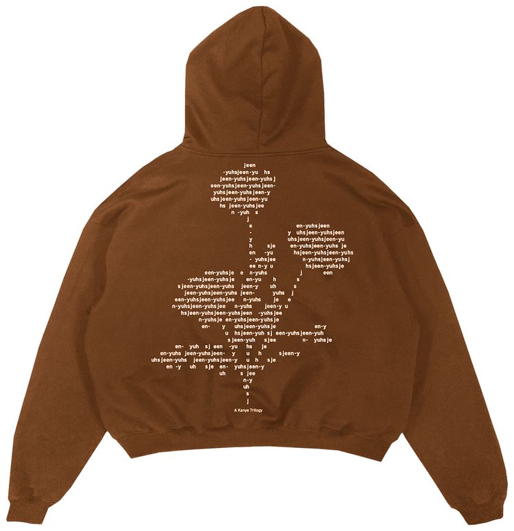 Kanye West x Creative Control Entertainment Jeen Yuhs FLWR Hoodie Brown