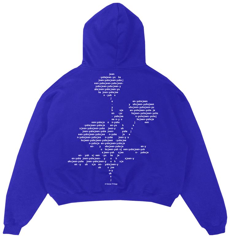 Kanye West x Creative Control Entertainment Jeen Yuhs FLWR Hoodie Blue