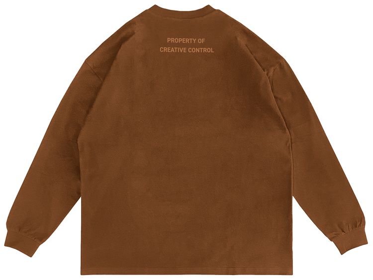 Kanye West x Creative Control Entertainment Pocc Long Sleeve T Shirt Brown