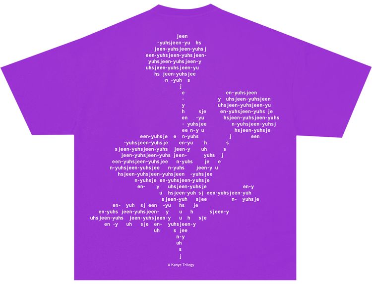 Kanye West x Creative Control Entertainment Jeen Yuhs FLWR Short Sleeve T Shirt Purple