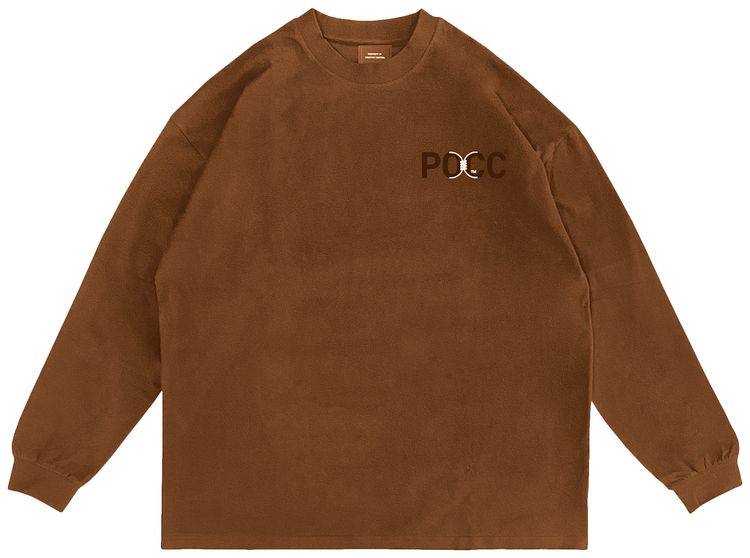 Kanye West x Creative Control Entertainment Pocc Long Sleeve T Shirt Brown