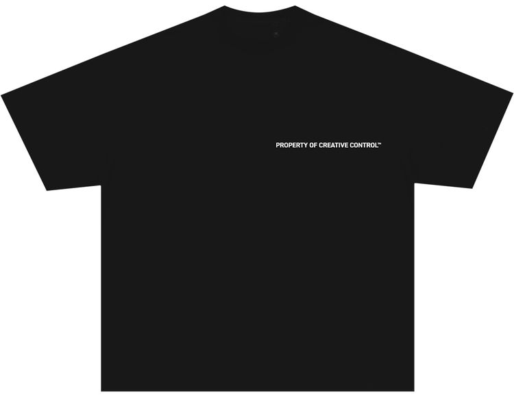 Kanye West x Creative Control Entertainment Jeen Yuhs 3D Short Sleeve T Shirt Black