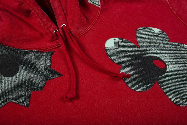 Supreme x Nate Lowman Hooded Sweatshirt Red