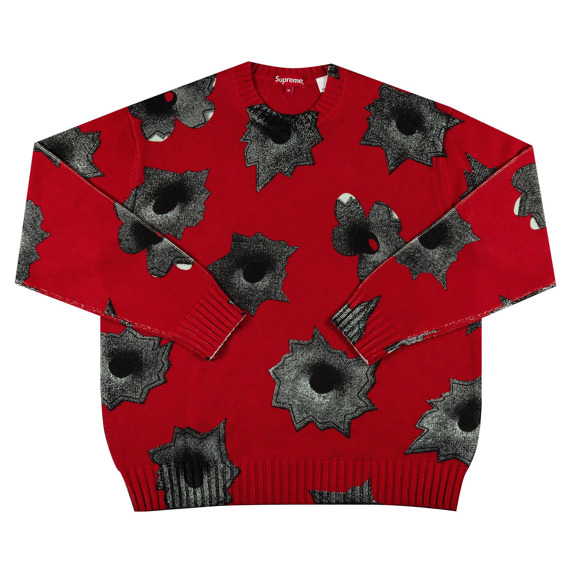 Buy Supreme x Nate Lowman Sweater 'Red' - SS22SK14 RED - Red | GOAT