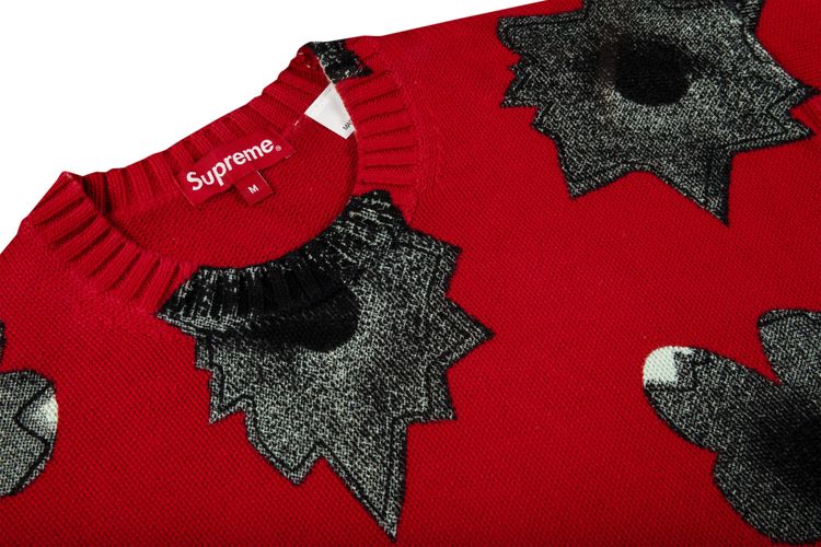 Supreme x Nate Lowman Sweater Red