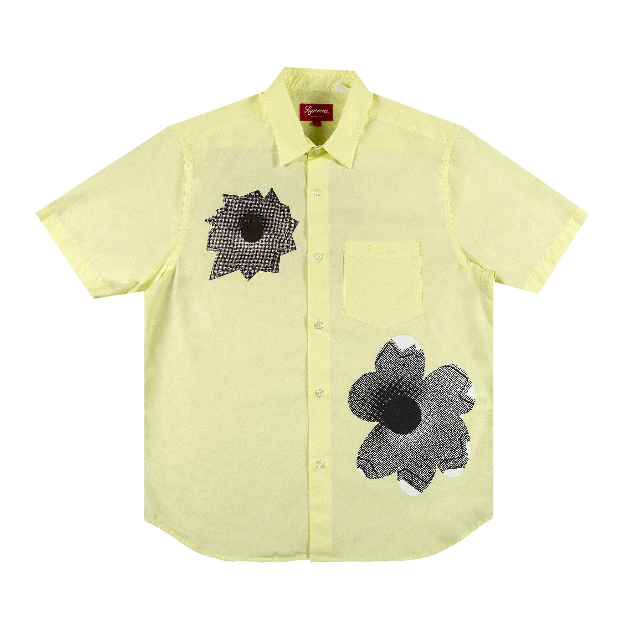 Buy Supreme x Nate Lowman Short-Sleeve Shirt 'Pale Yellow